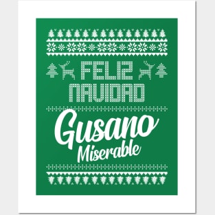 Feliz Navidad Gusano Miserable Posters and Art